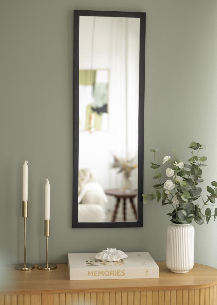 Spiegel Overdoor Schwarz 34x100 cm