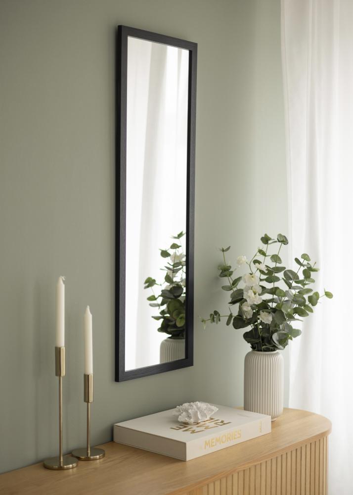 Spiegel Overdoor Schwarz 34x100 cm