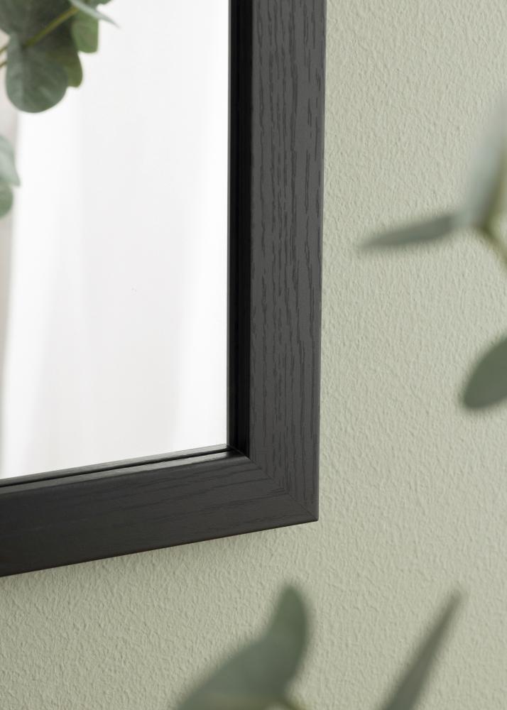 Spiegel Overdoor Schwarz 34x100 cm