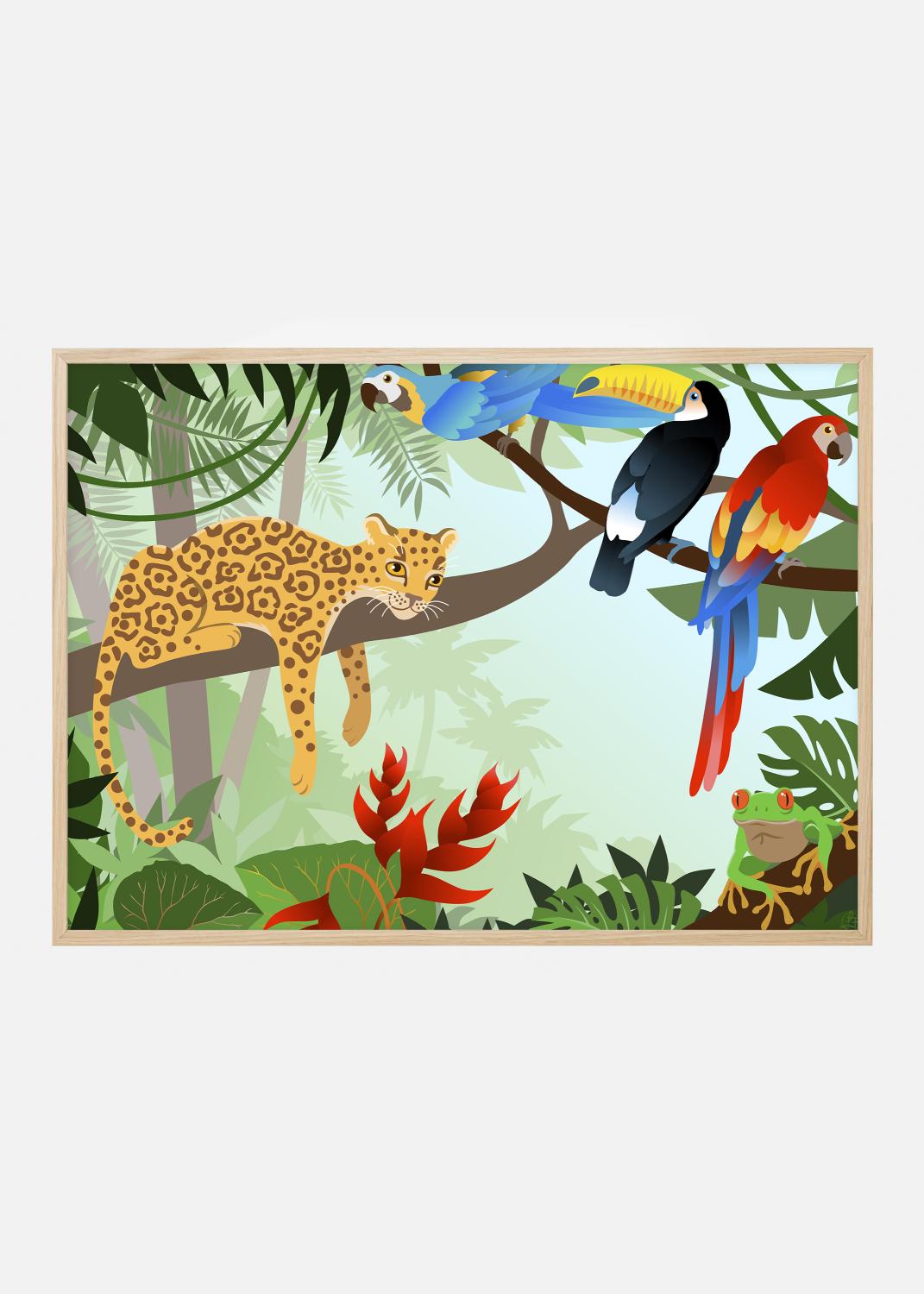 Product Image for Jungle Animals Poster (21x29.7 cm (A4))
