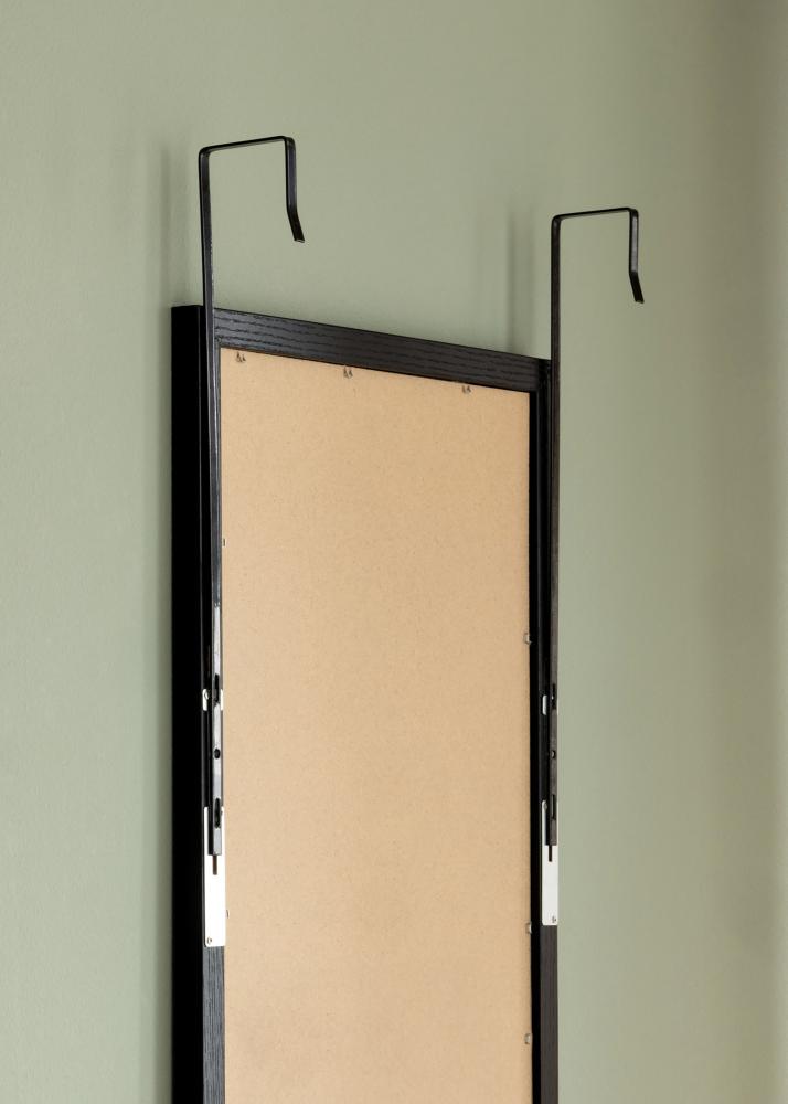 Spiegel Overdoor Schwarz 34x100 cm