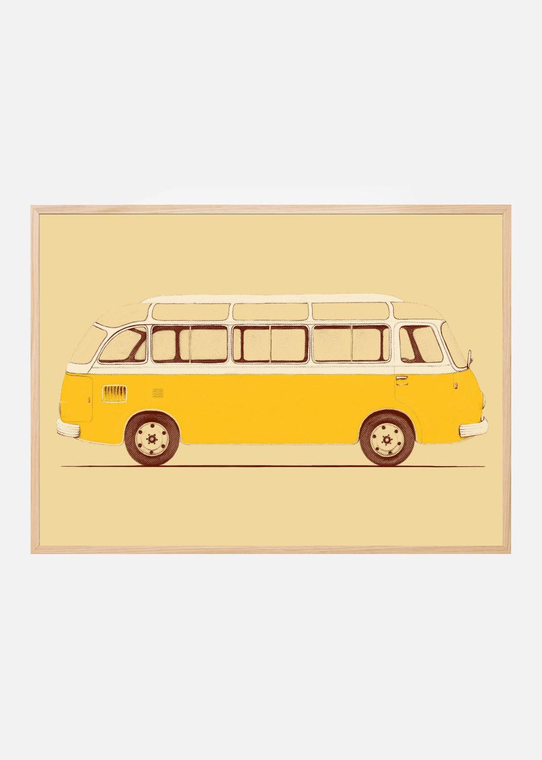 Product Image for Yellow Van Poster (21x29.7 cm (A4))
