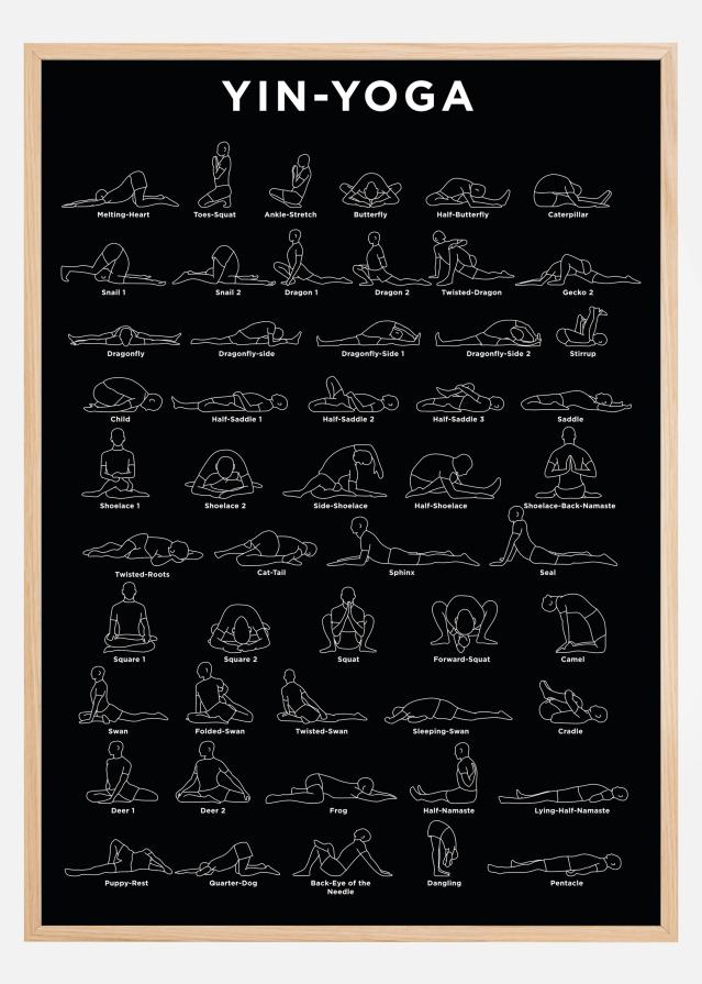 Yoga - B&W Poster