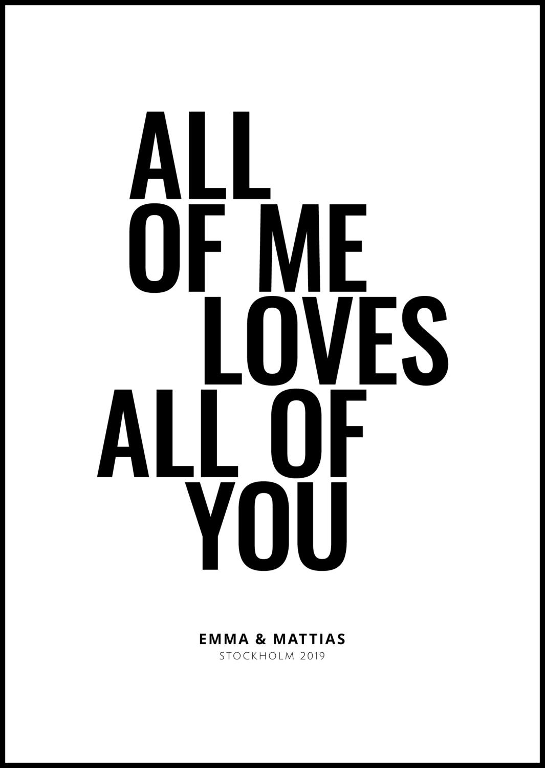 Product Image for All of me - White (70x100 cm)