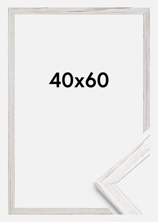 Rahmen Stilren Vintage White 40x60 cm