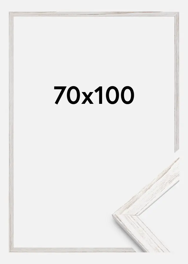 Rahmen Stilren Acrylglas Vintage White 70x100 cm