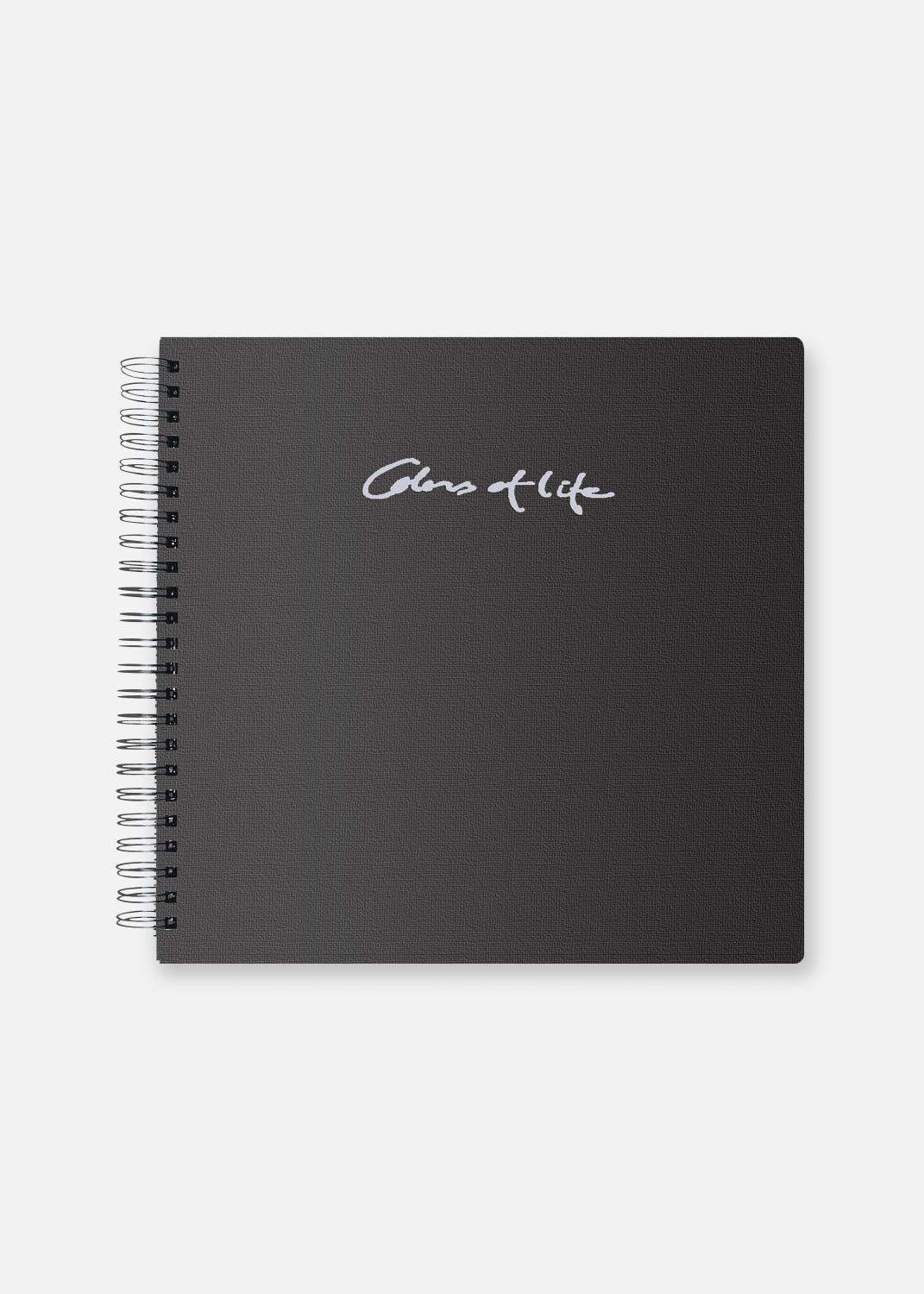 Product Image for Colors of Life Schwarz - 24x23 cm (48 schwarze Seiten / 24 Blatt)