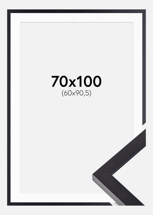 Rahmen Selection Schwarz 70x100 cm - Passepartout Weiß 61x91,5 cm