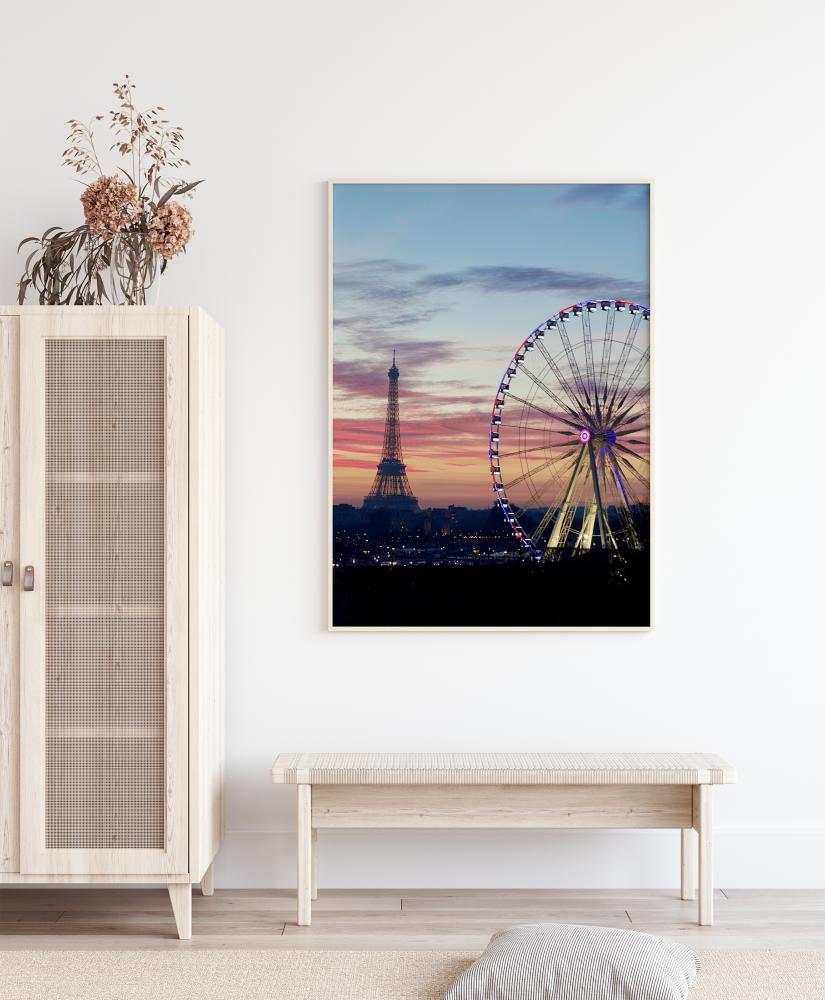 Paris Wheel Poster