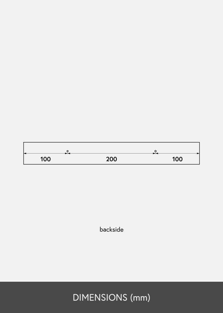 Bilderleiste Schwarz 40 cm