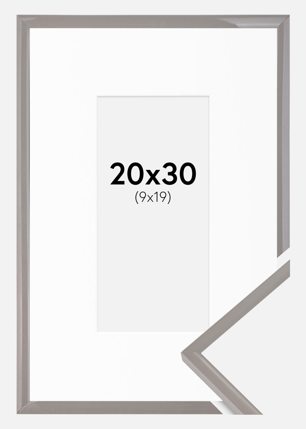 Product Image for Rahmen New Lifestyle Earth Grey 20x30 cm - Passepartout Weiß 10x20 cm