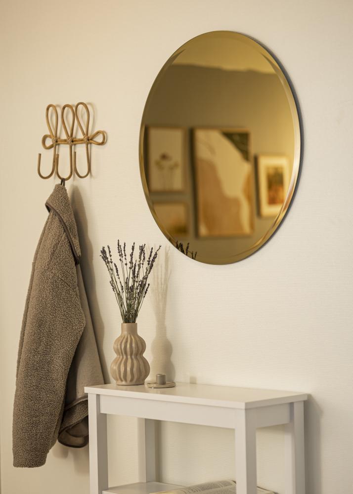 KAILA Runder Spiegel Gold Deluxe 70 cm Ø