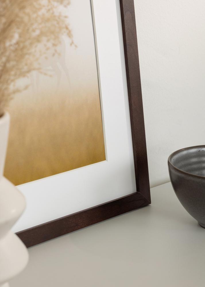 Rahmen BGA Classic Acrylglas Nussbaum 60x90 cm