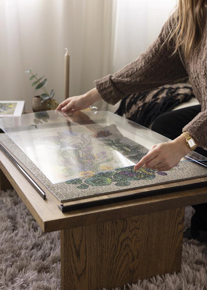 Puzzle-Rahmen Schwarz 50x66,5 cm