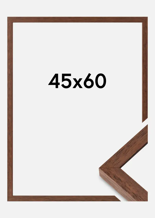 Rahmen Hermes Acrylglas Teak 45x60 cm
