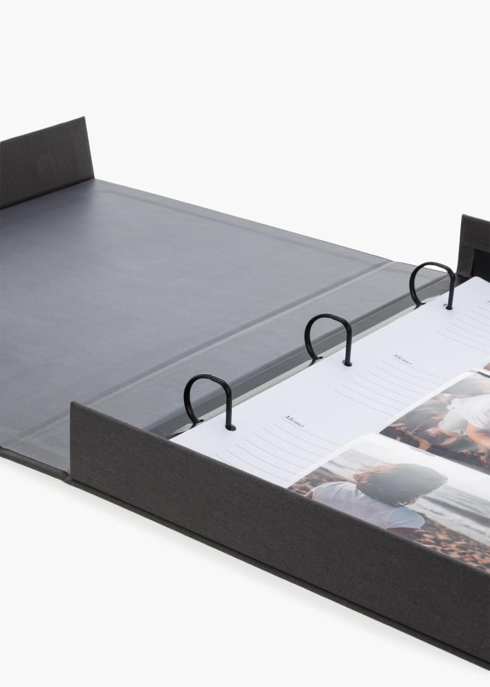 KAILA THROWBACK Black XL - Coffee Table Photo Album - 60 Bilder i 10x15 cm