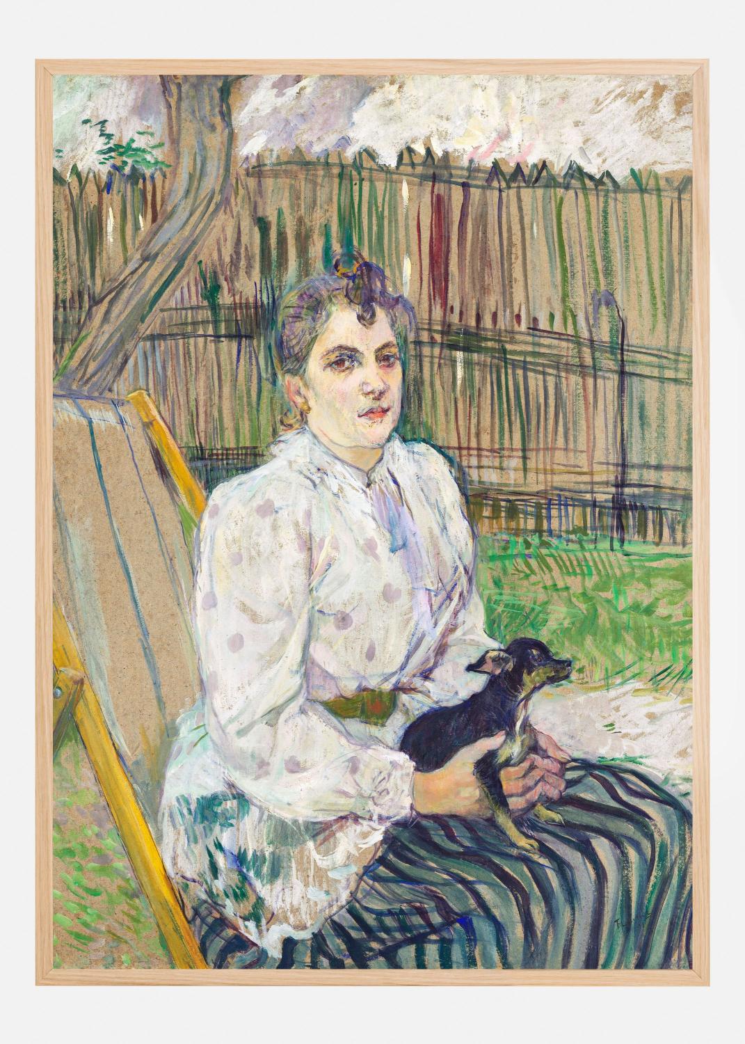 Product Image for Lady With a Dog (1891) Poster (21x29.7 cm (A4))