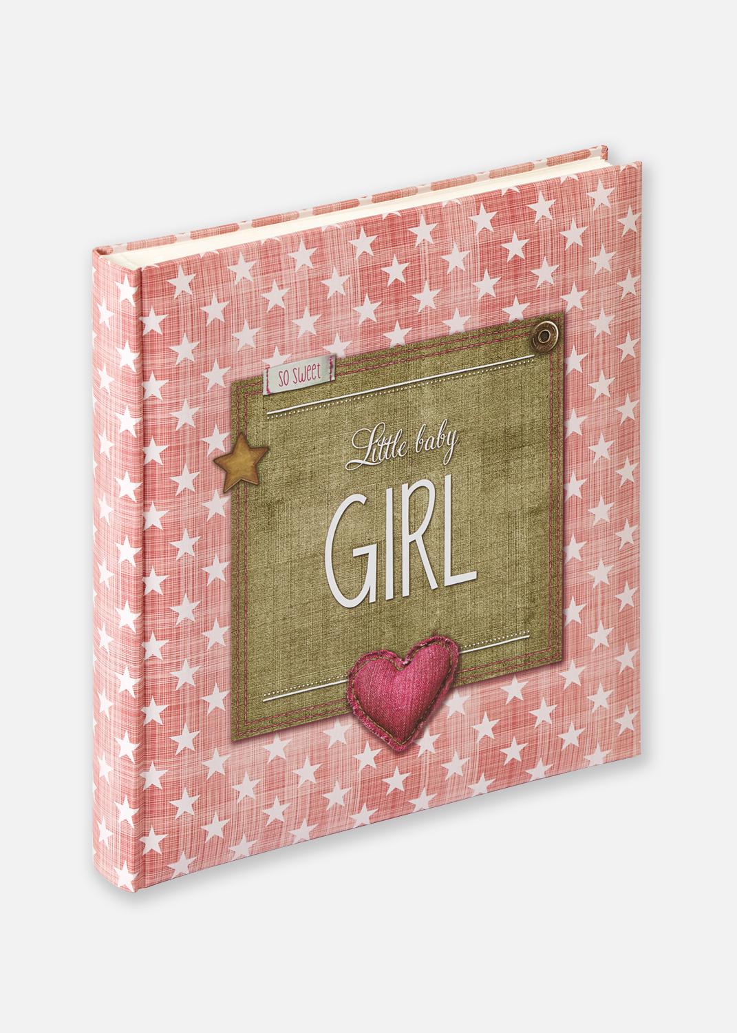 Product Image for Little Babyalbum Girl Rosa - 28x30,5 cm (50 weiße Seiten / 25 Blatt)