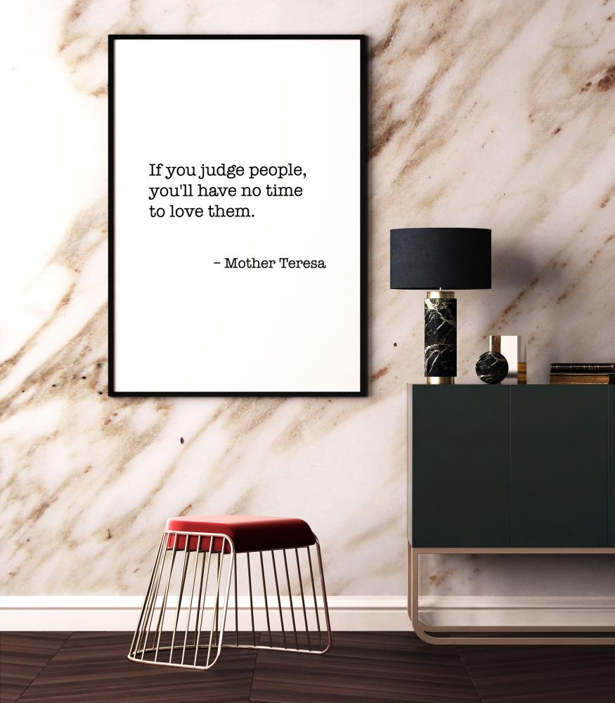 Mutter Teresa Zitat Poster