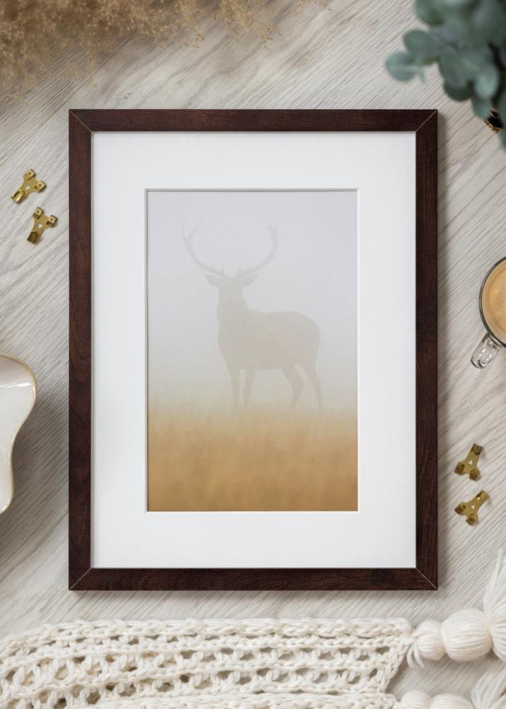 Rahmen BGA Classic Acrylglas Nussbaum 60x90 cm