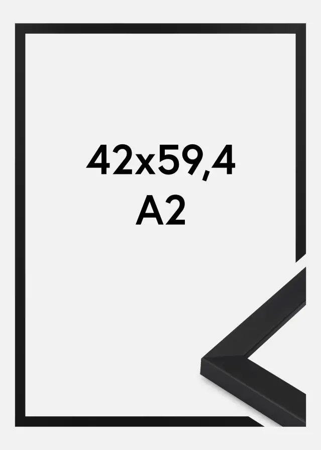 Rahmen Oban Acrylglas Schwarz 42x59.4 cm (A2)