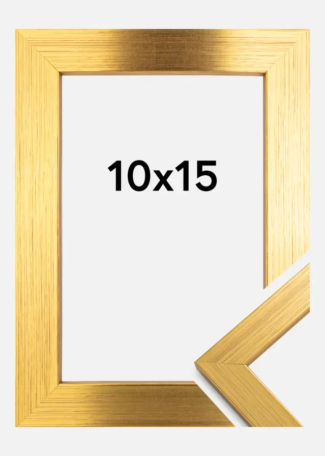 Rahmen Gold Wood 10x15 cm