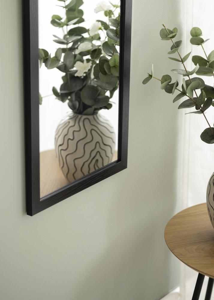 Spiegel Overdoor Schwarz 34x126 cm