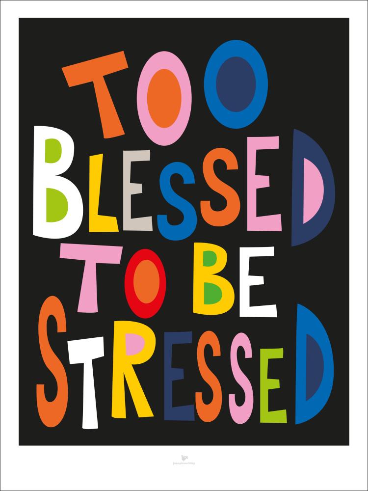 Blessed - Black Poster