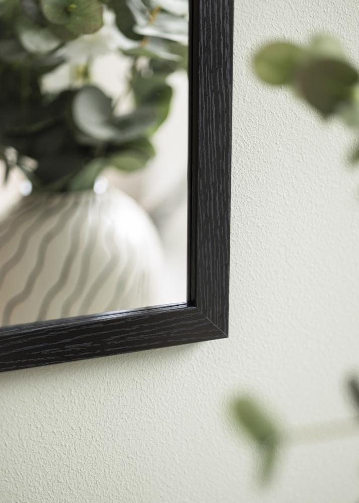 Spiegel Overdoor Schwarz 34x126 cm