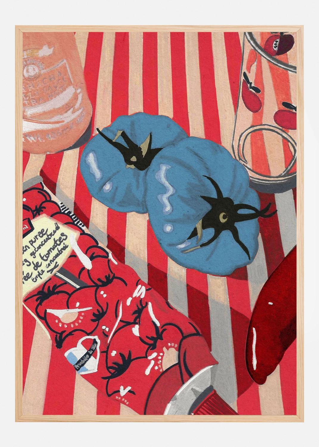 Product Image for Blue Tomatoes Poster (30x40 cm)