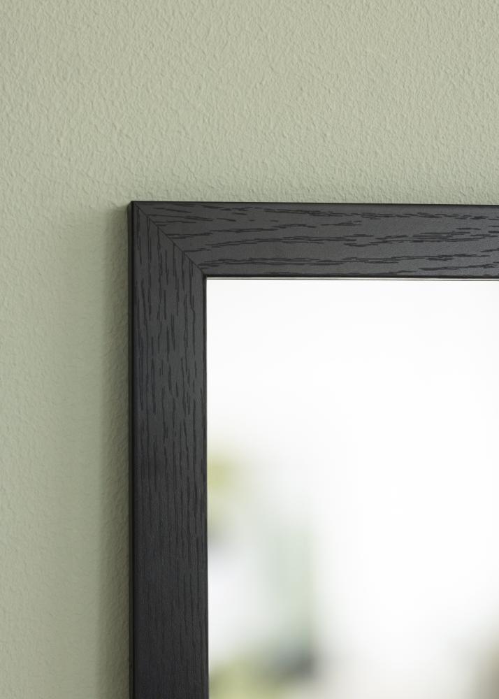 Spiegel Overdoor Schwarz 34x126 cm