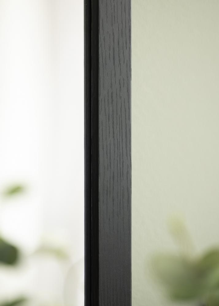 Spiegel Overdoor Schwarz 34x126 cm