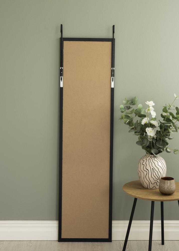 Spiegel Overdoor Schwarz 34x126 cm
