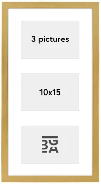 Edsbyn Collage-Rahmen XVI Gold - 3 Bilder (10x15 cm)