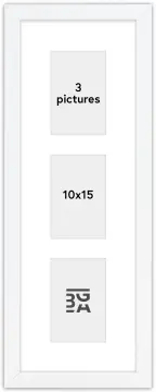 Edsbyn Collage-Rahmen II Weiß - 3 Bilder (10x15 cm)