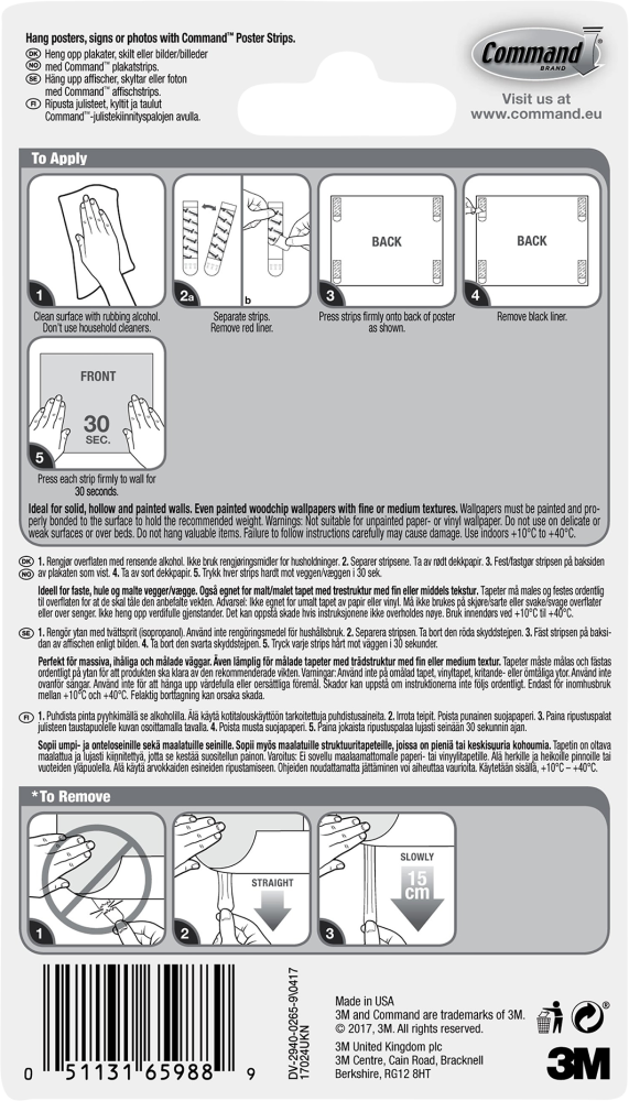 3M Command Poster Strips