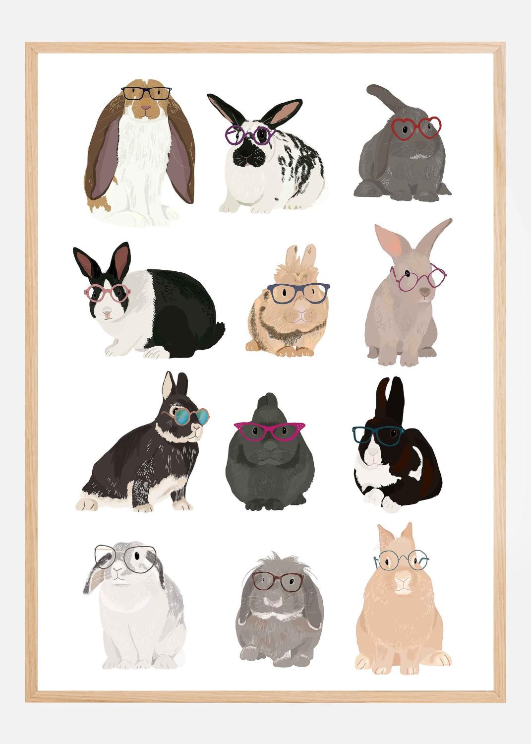 Product Image for Rabbit Family Poster (21x29.7 cm (A4))
