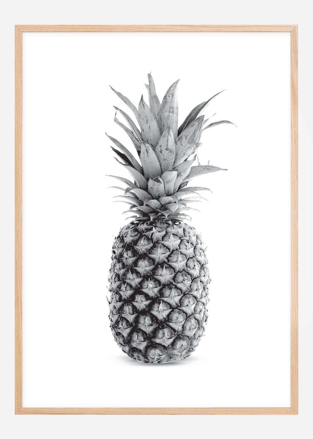 Product Image for Pineapple Grey Poster (21x29.7 cm (A4))