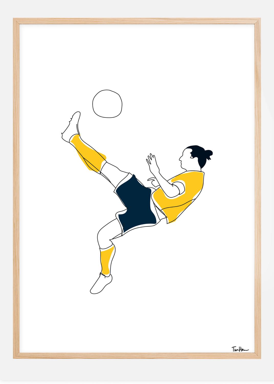 Product Image for Zlatan bicicleta Poster (21x29.7 cm (A4))