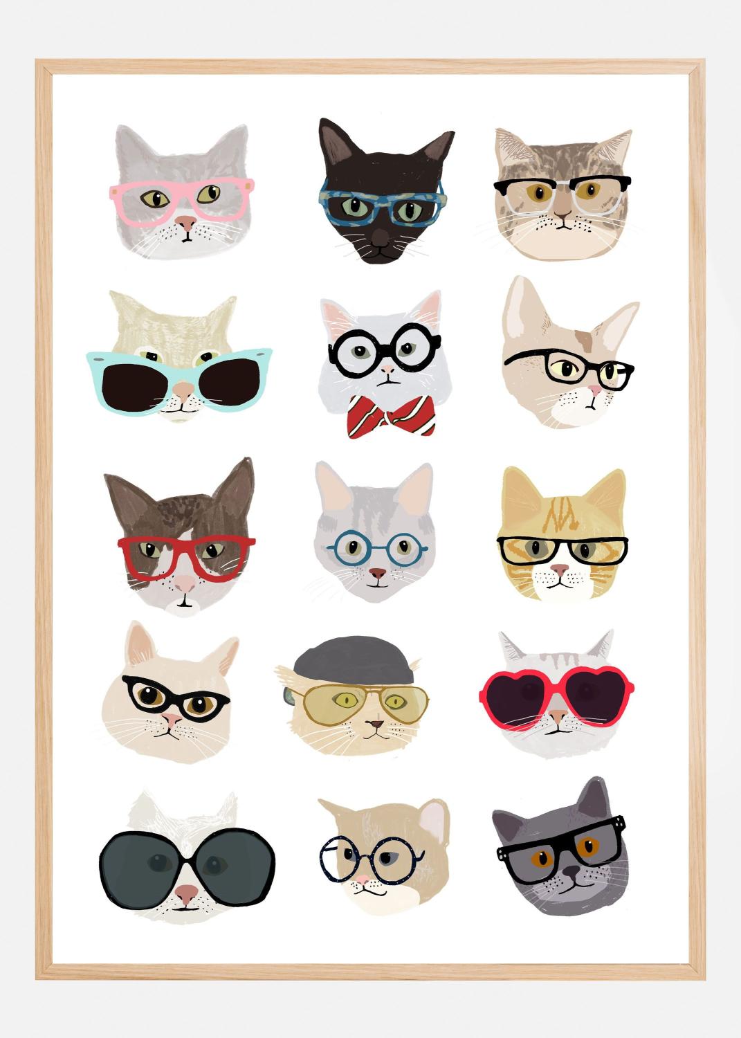 Product Image for Cats With Glasses Poster (60x90 cm)
