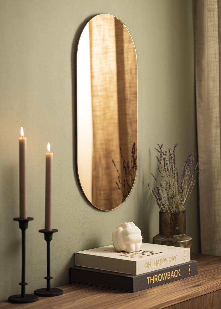 KAILA Spiegel Oval Rose Gold 35x70 cm