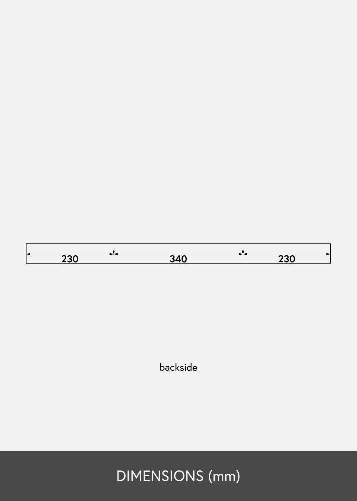 Bilderleiste Schwarz 80 cm