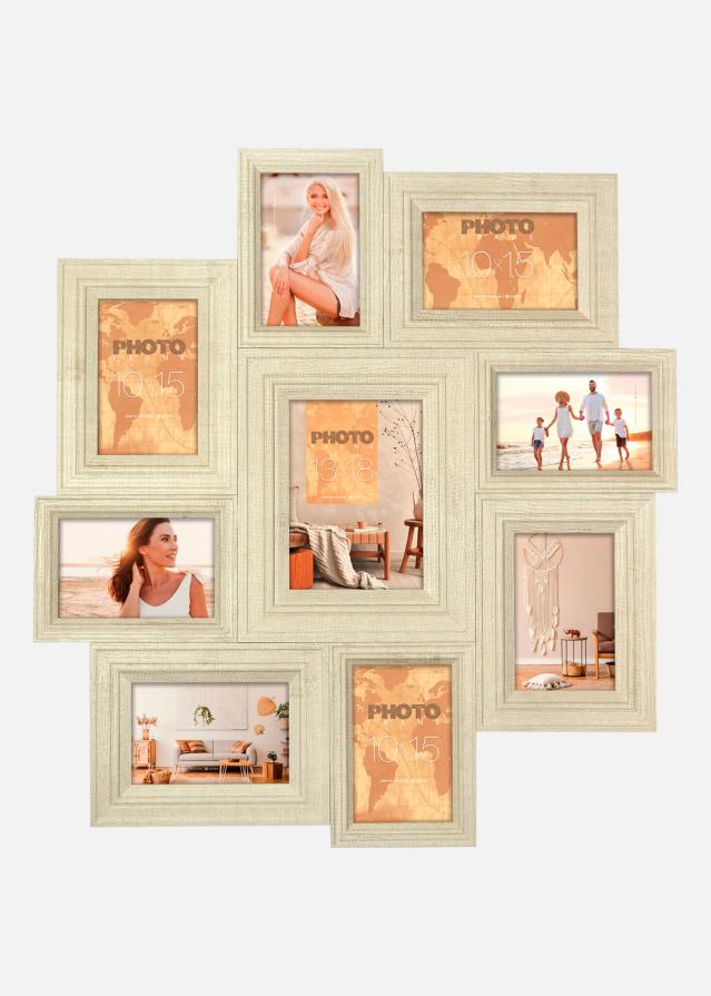 Doolin Collage-Rahmen Beige - 9 bilder