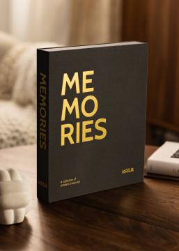 KAILA MEMORIES Black - Coffee Table Photo Album (60 Schwarze Seiten)