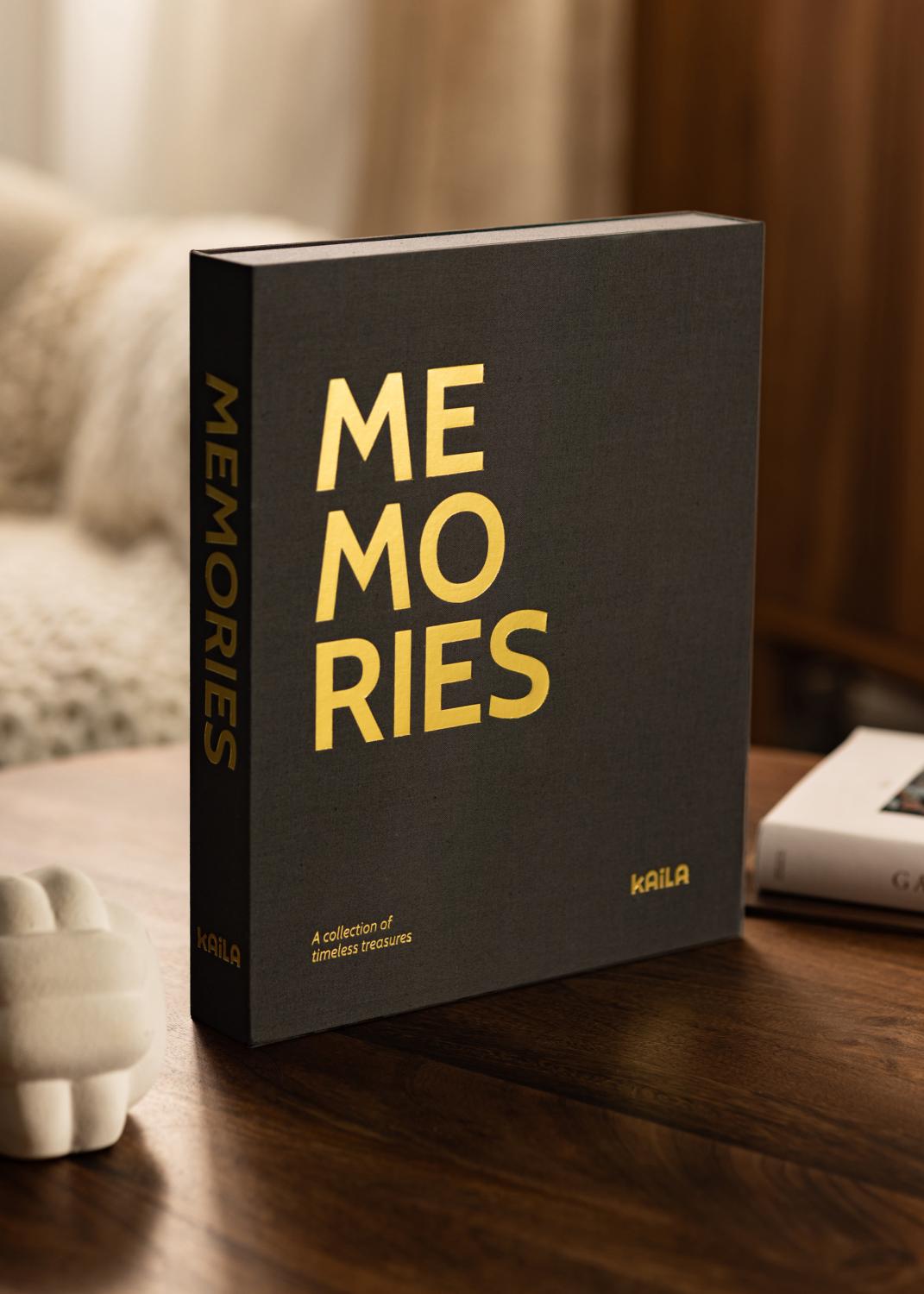 Product Image for KAILA MEMORIES Black - Coffee Table Photo Album (60 Schwarze Seiten)