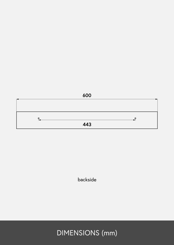 KAILA Bilderleiste Schwarz 60 cm