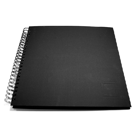 Wire-O Album Schwarz - 34x33 cm (50 schwarze Seiten / 25 Blatt)