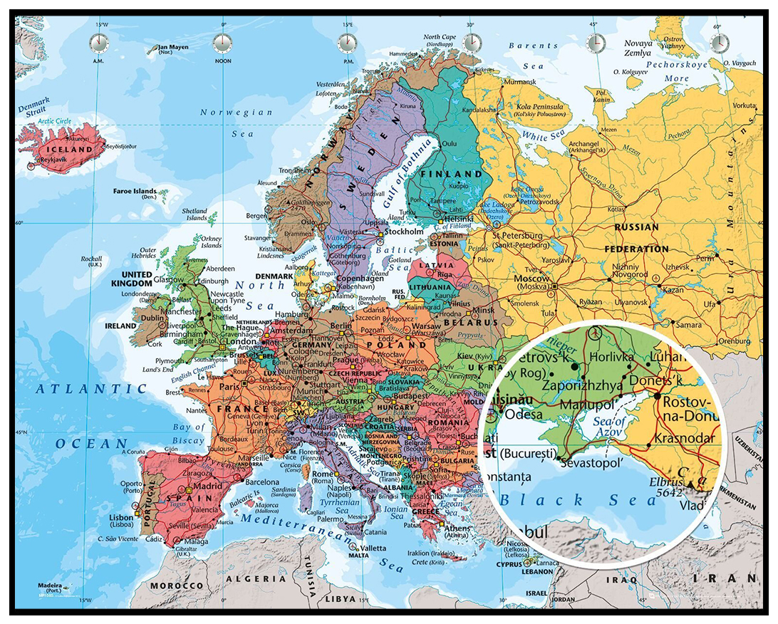Hier Map - Europe kaufen - BGASTORE.CH