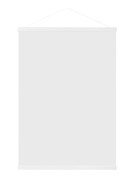 Posteraufhängung ChiCura Esche weiß - 30 cm